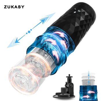 Automatic Male Wellness Device with Rotating Piston
