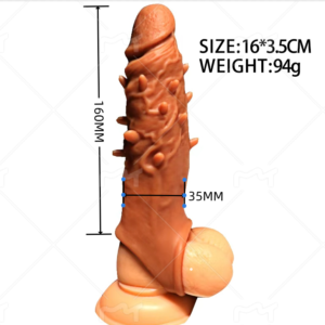 Reusable Realistic Penis Extender Sleeve – Enlargement & Performance Design | Oman & UAE Delivery (VIP27-28)