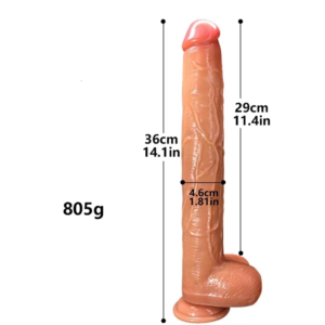 16in Realistic Dildo – Super Long Design with Suction Cup & Soft Skin Feel | Oman & UAE Delivery (VIP36)