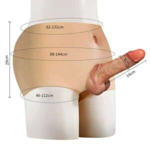 Realistic Silicone Strap-On Dildo – Hollow & Solid Design for Couples | Oman & UAE Delivery (VIP30-31)