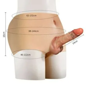 Realistic Silicone Strap-On Dildo – Hollow & Solid Design for Couples | Oman & UAE Delivery (VIP30-31)